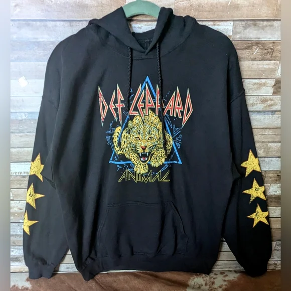 New Def Leppard Black Heavy Sweatshirt - Picture 1 of 14